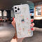 YTanazing Flower Case for iPhone 12 Pro Max, Cute Real Flower Glitter Floral Design, Slim Shockproof TPU Cover