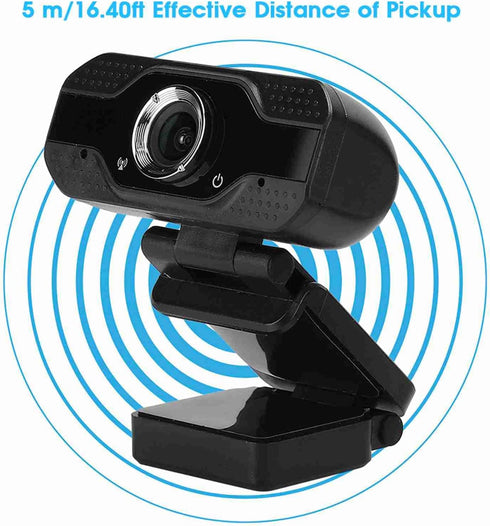 WAONIQ 1080P Web Camera for Desktop Computer, Webcam with Microphone, USB Interface, Plug and Play, USB Camera