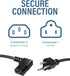 C2G 6FT 90 (24240) Premium Degree Replacement AC Power Cord - Durable Power Cable for TV, Computer, Monitor, Appliance