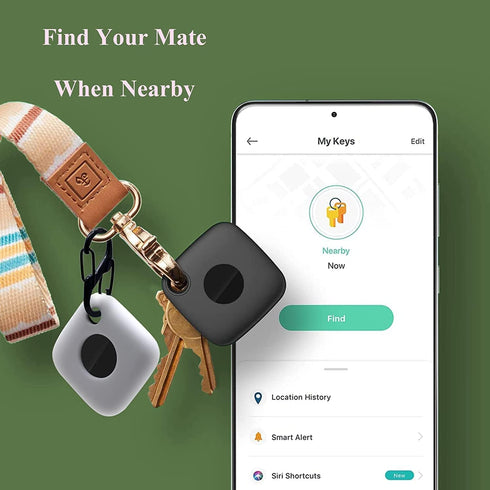 4PCS Soft Silicone Case for Tile Mate Tracker 2022 with Carabiner Accessories