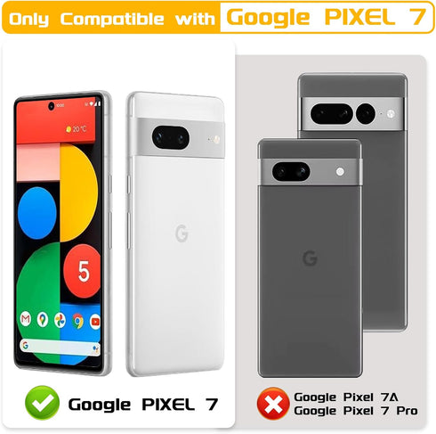 4+4 Pack Screen Protector & Camera Lens Protector for Google Pixel 7, 9H Tempered Glass, Bubble Free