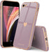 Teageo Lavender iPhone SE 2020 Case, iPhone 7 & 8, Cute Love-Heart Bling Soft Silicone Bumper, Shockproof Protection.