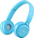 Kids Bluetooth Headphones, On Ear Wireless Headsets with Microphone, Foldable Stereo for iPad Tablet (Blue)