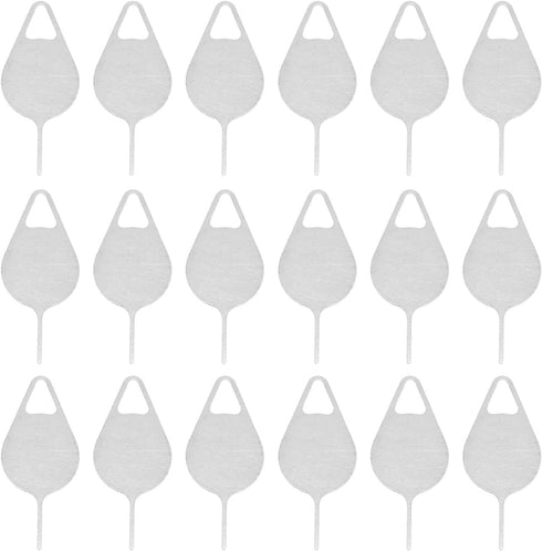 TOMETURE 200 Pcs Stainless Steel Sim Card Ejector Pins Universal Mobile Phone Tray
