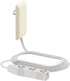 LIDER Flat-Face Outlet Extender with 3 Receptacles, Ultra-Thin Wall Plate Plug with Cord