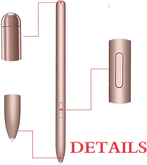 Samsung Galaxy Tab S7 S Pen Replacement with Bluetooth, Stylus Pen + Tips/Nibs (Gold)