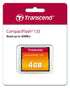 Transcend CF133 4GB, 30MB/s, MLC 4 TS4GCF133 CompactFlash Memory Card Up to DSLRs Camera Card, NAND Flash, ECC, Support