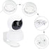 Sumnacon 6PCS Wall Mount Camera Shelf- Metal Small Wall Shelf with Adhesive,Universal Small Floating Shelf for Security