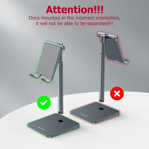 OMOTON Air/17 11 S20 S10 S9 S8 (3.5-7.0-Inch), Cell Phone Stand, Adjustable Angle Height Desk Phone Dock Holder
