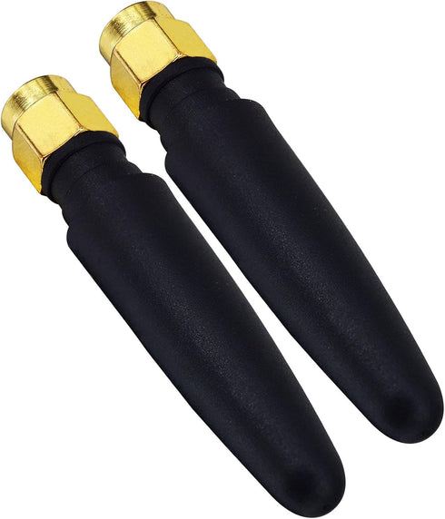 BOOBRIE 2-Pack 2.4GHz Mini WiFi Antenna, 2dBi FPV Omni Directional SMA Male Small PC WiFi Bluetooth Antenna