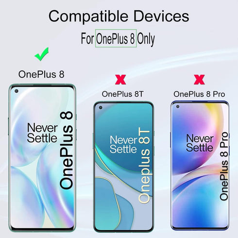 Ibywind Screen Protector for OnePlus 8 (2 Pcs) with 1Pc Camera Lens Protector & 1Pc Back Film, Flexible TPU, Bubble Free