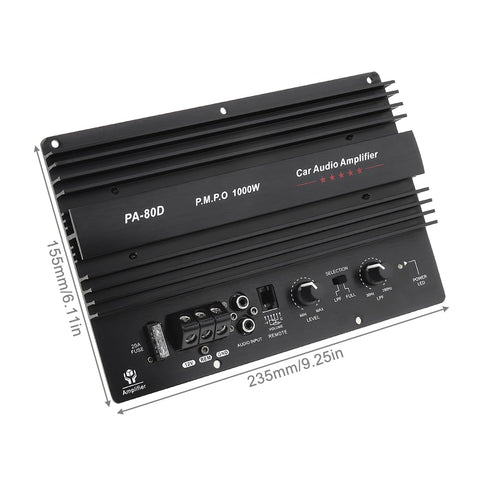 DriSentri 1000W 12V Car Amp Board, Car Audio Amplifier Board, High Power Amplifier Amp Board Powerful Bass Sub woofer