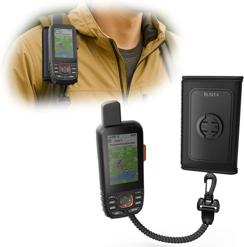 TUSITA Backpack Tether Accessory Compatible for Garmin Handheld eTrex GPSMAP Rino Series -