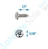 SatelliteSale Mount Adapter for Starlink Rectangular Gen 2, Compatible with J Pipe Antenna Mast 1-5/8 O.D