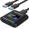 USB Switch, Bi-Directional USB 3.0 Switch 2 in 1 Out/ 1 in
