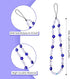 Handmade Evil Eye Beaded Phone Charm, Lanyard Wrist Strap, Gemstone Phone Chain Strap Keychain for Men, Women, Girls -