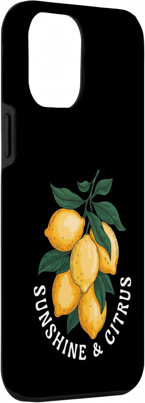 Sunny Citrus Fresh Lemons Nature Design 12 Sunshine & Citrus Vibrant Lemon Case for iPhone Pro Max