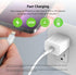 Belkin 20W Wall Charger, USB-C Fast Charging Block for iPhone 16 Series, Galaxy S24, iPad, AirPods & More - 2-Pack