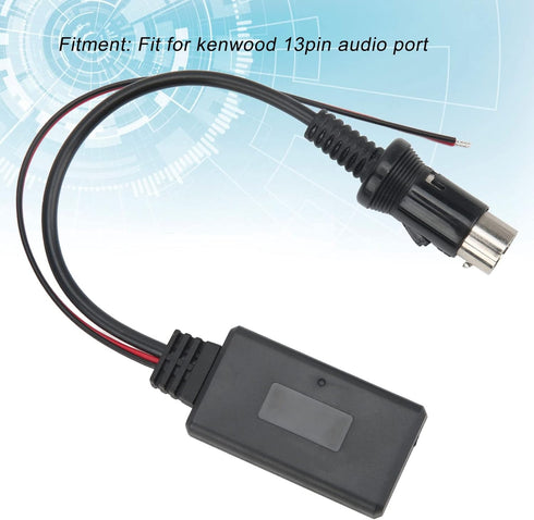 13Pin Wireless Audio Adapter, KIMISS ABS Bluetooth 5.0 Module for Kenwood Car Radio Stereo Parts