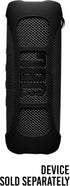 Silicone Cover Skin for JBL Flip 6 Portable Bluetooth Speaker by Alltravel, Portable Full Protection Solution, Customized Skin with Color and Shape Matching (Black)