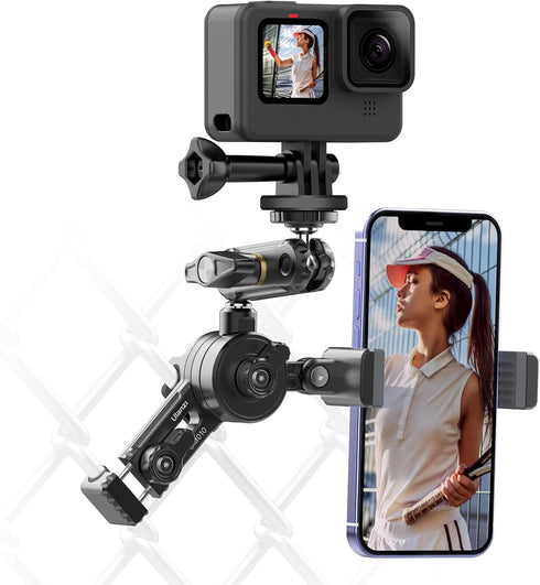 ULANZI CM010 Fence Mount Holder Accessories for Gopro - Action Camera Fence Clamp Mount for Gopro Hero 12 11 10 9 8 7 6