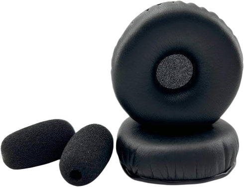 Telex Airman 850 Headphone Replacement Ear Cushions - Soft Protein Leather Ear Pads for Aviation Headsets.