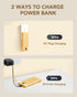 Portable Charger with Built-in Cables and AC Wall Plug, VRURC USB C Power Bank 10000mAh, Lightweight