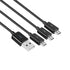 Herfair 3-in-1 Micro USB Splitter: 3 USB to Multi Micro USB Adapter, 480Mbps Data Sync for all Micro USB devices.