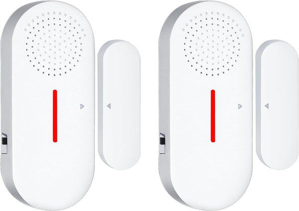 Door Window Alarm, 110DB Wireless Sensor Burglar Alarm for Kids Safety, Window Pool Alarms for Home (2 Pack)