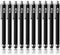 TCD 10 Pack Black High Precision Universal Capacitive Stylus Pens for Touch Screens, Compatible with iPhone, iPad,