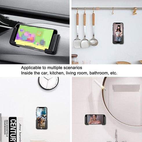 Multifunctional Mobile Phone Bracket, 2023 New Self Adhesive Dashboard Mount Car Phone Holder for All Phones