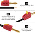 20Pcs 4mm 32A 250V, Banana Plug Quick Connect Speaker Wire Connectors Insulated Banana Sockets for Home Theater Audio