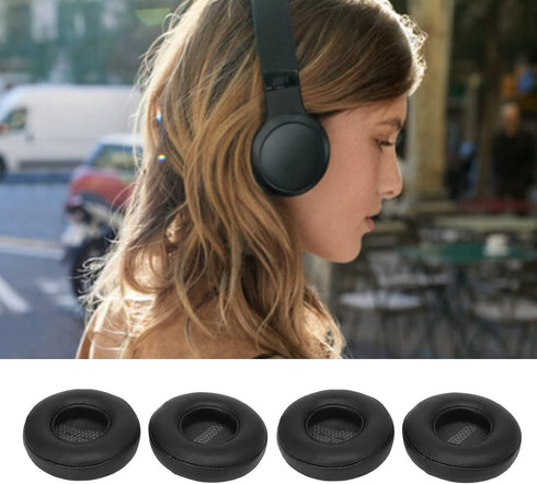 Replacement Ear Pads for JBL Live 400BT 460NC - 2 Pairs, Protein Leather, Adaptive Memory Foam, Noise Isolation.
