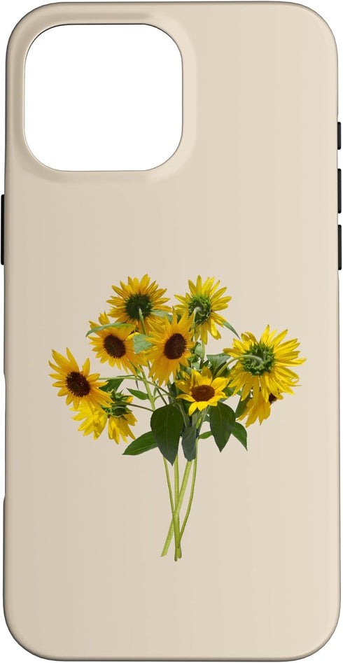 Floral Nature Designs Bright Floral Summer Gift Bouquet of Sunflowers Case for iPhone 16 Pro