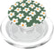 Retro 60s Flower Vintage Floral Pattern Sage Green Groovy PopSockets MagSafe PopGrip for iPhone
