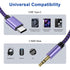 Type C to 3.5mm Samsung Audio Aux Cable 3FT Compatible Galaxy S24 Ultra S23 Plus S22 S21 S20 FE,Google 8A 7A 6A 5A 8 7 6 Pro, USB C to Aux Male Headphone Jack Car Audio Adapter Dongle Cable