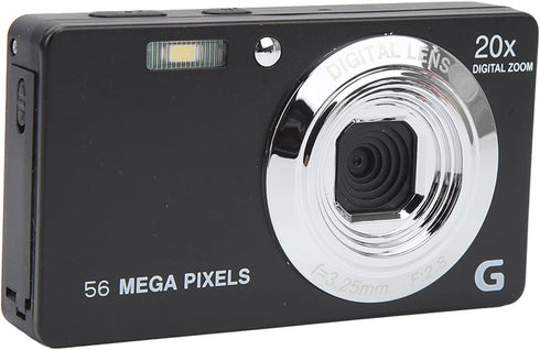 ciciglow 4K Digital Camera, 56MP 20x Digital Zoom Camera, 2.7 in Travel Camera,