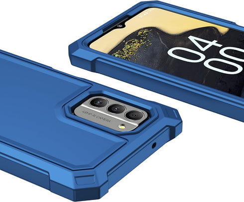 Nokia C300 Case & G100 Case with Screen Protector, Full Body Protection, Shockproof Frosted PC & Soft TPU, Blue.