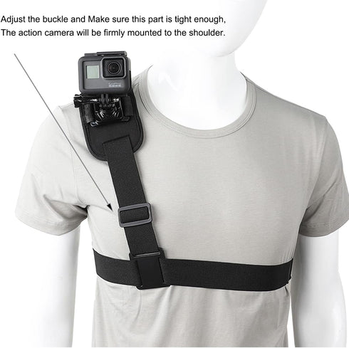 PellKing Single Shoulder Strap Mount for GoPro AKASO and Other Action Cameras