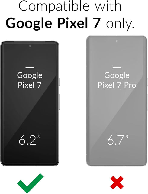 Crave Dual Guard Case for Google Pixel 7, Shockproof Protection, Dual Layer Case, Black