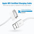 sarmert Apple Certified 30 Pin USB Charging Cable, 4.0ft USB Sync Charging Cord iPhone Compatible for 4 4s 3G 3GS iPad 1 2 3 iPod Touch Nano White (1 PCS)