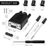 DB9 Female Breakout Connector, 9PIN Port Solderless RS232 D-SUB Serial Adapter with Screw Terminals