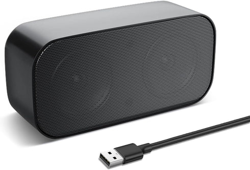 shuley Computer Speaker for Desktop, Wired PC Speaker, Portable USB Speaker for Laptop,