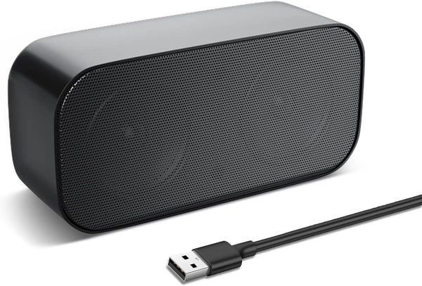 shuley Computer Speaker for Desktop, Wired PC Speaker, Portable USB Speaker for Laptop,