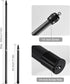 Sunydog 17.9-118in X2/X3, 1/4-20 Carbon Fiber Selfie Stick, Portable, Compatible with Tripod Mount, Thread, Black