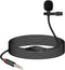 GELRHONR 3.5mm Lavalier Microphone, 3.5mm(1/8") TRRS Plug Invisible Lapel Microphone Wired for Phone,