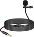 GELRHONR 3.5mm Lavalier Microphone, 3.5mm(1/8") TRRS Plug Invisible Lapel Microphone Wired for Phone,