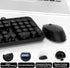 MOFII 104 Wireless Keyboard and Mouse Combo, Keys Full-Size Retro Round Keys Typewriter Keyboards Ergonomic Keyboards