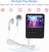 Zopsc MP4 1.8 Inch MP3 32GB Portable Player, Color Video Display, HiFi Player with Headphone Cable, Supports Up to Card