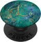 PopSockets PopGrip: Swappable Grip for Phones & Tablets - Monogram Initial L Peacock Feather Teal
